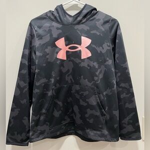 Black and Pink Under Armor Hoodie